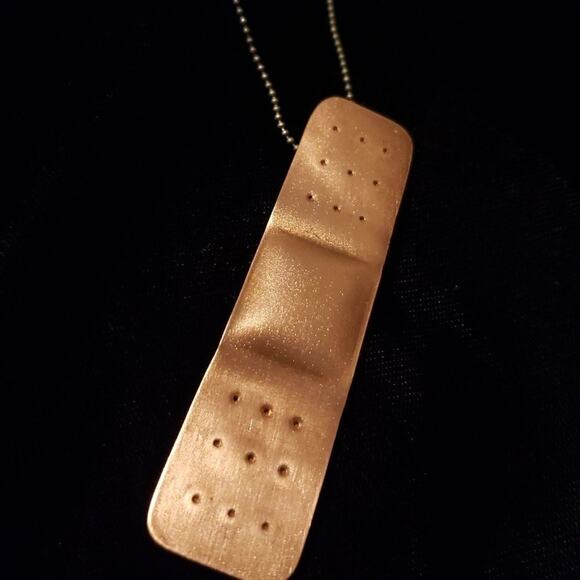 Handmade (by me) Copper Bandage Pendant - Picture 2 of 5